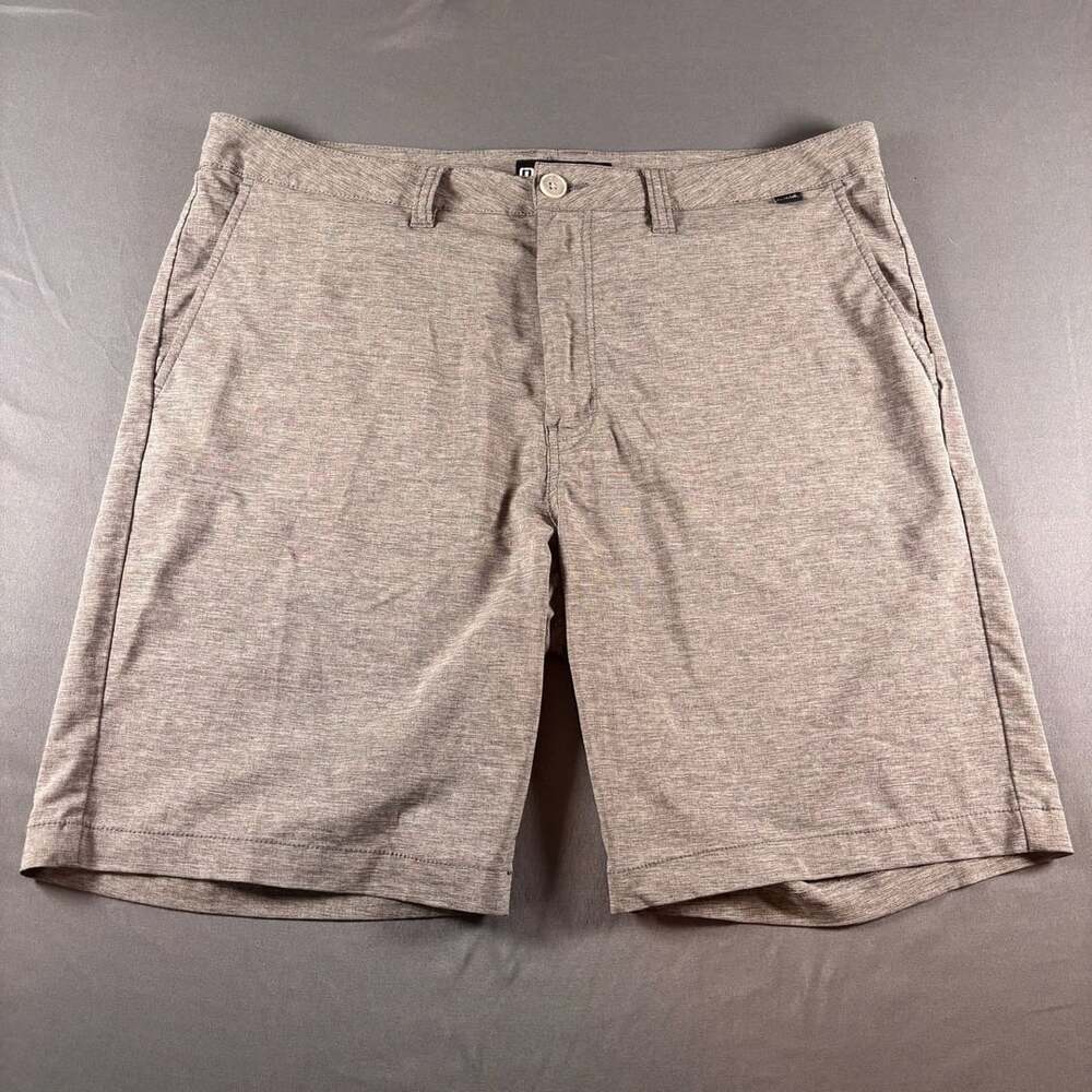 TravisMathew Performance Golf Shorts Mens size 36 Grey Stretch Chino